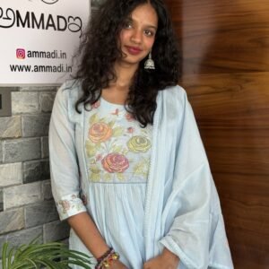 Hand-Embroidered Mulmul Set #Am02